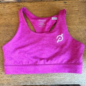 Peloton Heathered Strappy Bra Pink